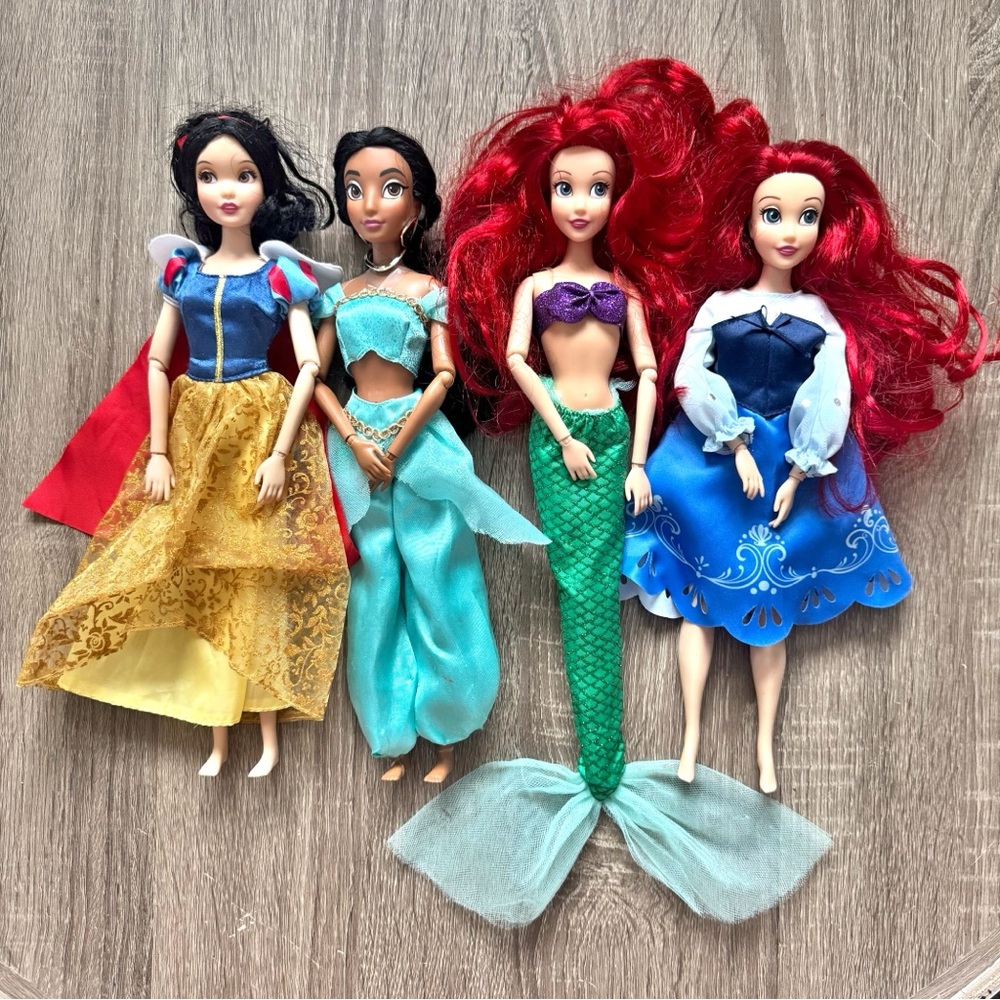 Disney Princess Dolls Lot Articulated